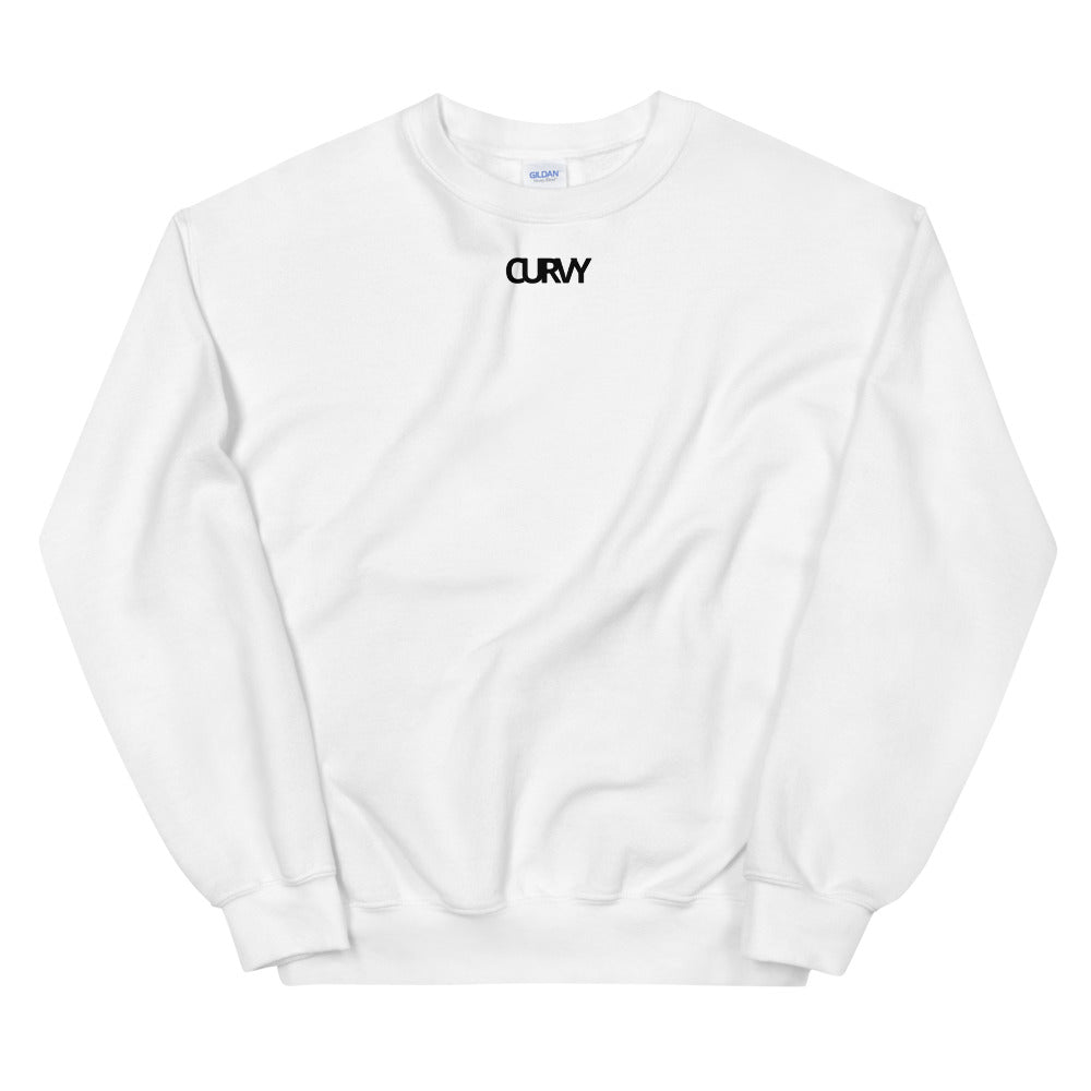 CURVY Sweatshirt curvy-sweatshirt Tops White / M,White / 4XL Curvy Collection